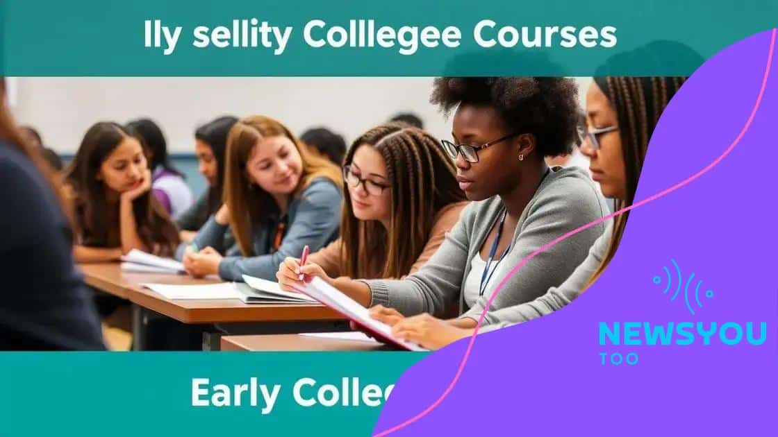Academic advantages of early college courses