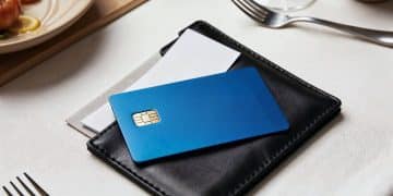 A Bank of America Travel Rewards credit card.