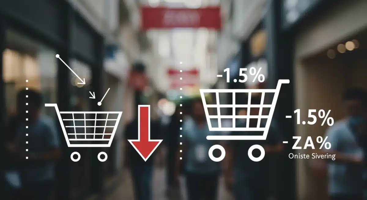 Infographic showing 1.5% decrease in consumer spending due to rate hikes.