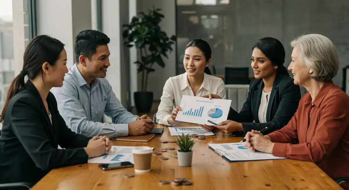 Financial advisor discussing personalized 401(k) strategies with clients