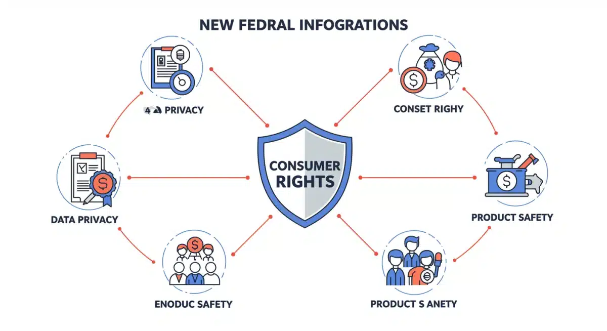 Infographic detailing new consumer protection regulations and their impact