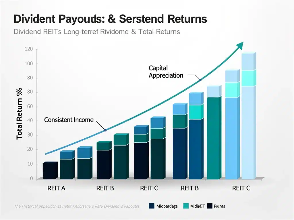 Consistent dividend payouts and strong total returns from leading REITs