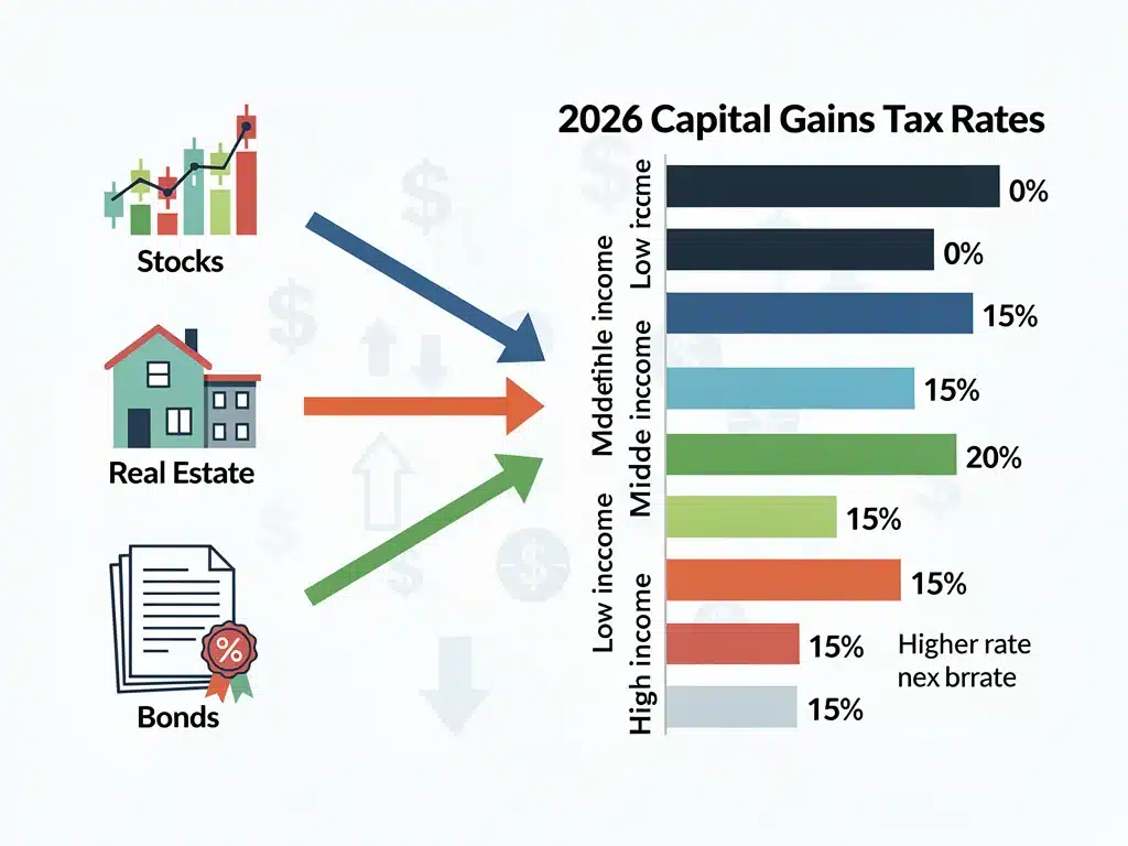 Different asset classes impacted by 2026 capital gains tax rates