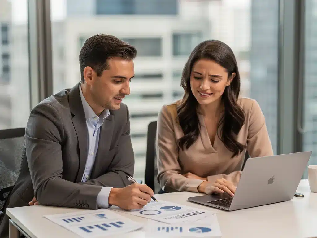 Employee consulting with a financial advisor for free EAP financial counseling.