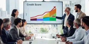 Financial Wellness Benefits: Boost Your Credit 50 Points in 6 Months Employees learning about financial wellness benefits and credit score improvement in an office setting.